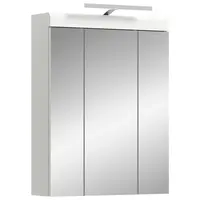 MID.YOU ZRCADLOVÁ SKŘÍŇKA, vysoce lesklá bílá, 60/79/18 cm