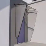 Boční stěna ke stříšce L-160, RAL7016, čirá - pravá TE8252621