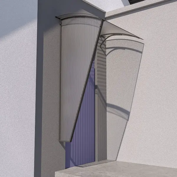 Boční stěna ke stříšce L-160, RAL7016, čirá - pravá TE8252621