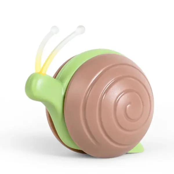 Cheerble Wicked Snail | Interaktivní hračka pro kočky - hnědá