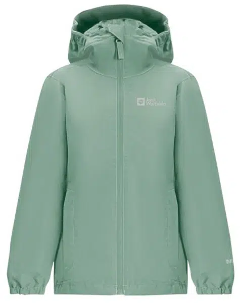 Jack Wolfskin Flaze K 116, granite green Dětská bunda na zip