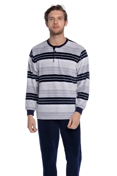 Teplé pánské pyžamo MAXIMO XXL Šedá