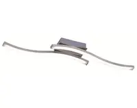 Stropní LED osvětlení Route, matný nikl, 2 svítidla