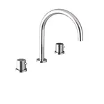 Sapho Ultrasan - Umývadlová batéria, 3-otvorová inštalácia, chróm UT017V