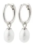 Pilgrim Náušnice 'BERTHE'  strieborná / perlovo biela