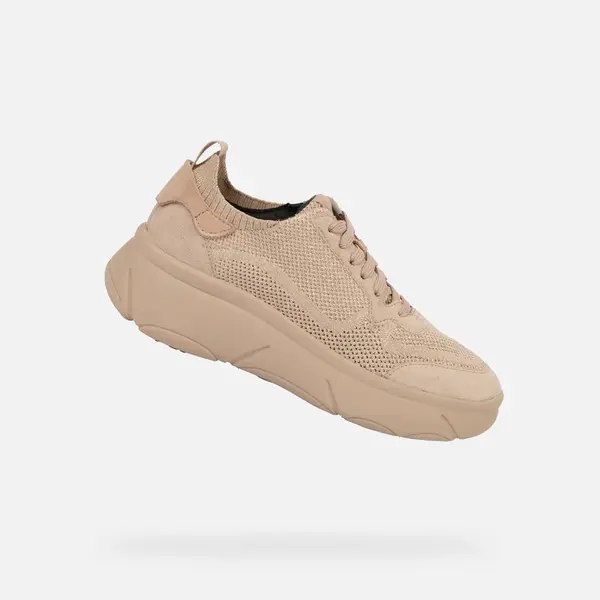 Beige women's sneakers Geox Nebula 2.0 X - Women's