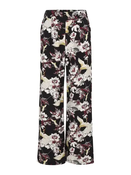 Guido Maria Kretschmer Women Plisované nohavice 'Orelia'  šampanské / tmavočervená / čierna / biela