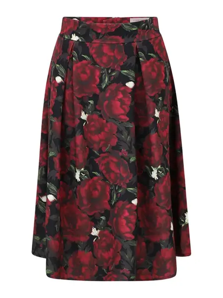 Guido Maria Kretschmer Women Sukňa 'Paulina'  tmavozelená / tmavočervená / čierna / biela