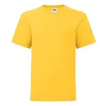 Yellow children's t-shirt in combed cotton Fruit of the Loom