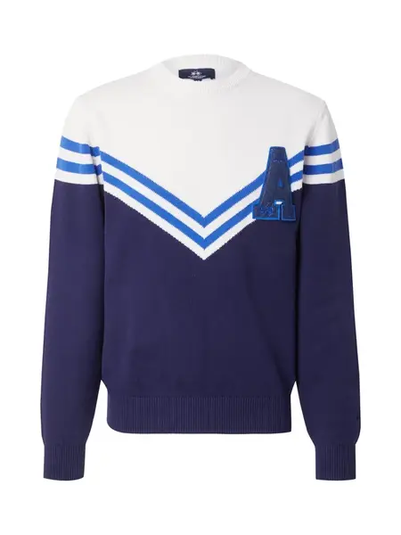 La Martina Sveter  námornícka modrá / kráľovská modrá / biela