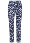 s.Oliver Pyžamové nohavice  modrá / námornícka modrá / biela