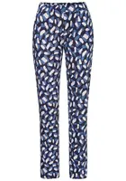 s.Oliver Pyžamové nohavice  modrá / námornícka modrá / biela