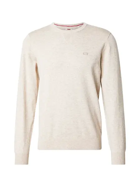 LEVI'S ® Sveter 'Lightweight Housemark Sweater'  biela melírovaná