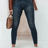 Spodnie damskie CASVISTA skinny z paskiem jeansowe Dstreet