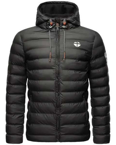 STONE HARBOUR Zimná bunda 'Zaharoo'  čierna / biela