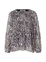 ZABAIONE Blúzka 'Al44bii'  čierna / biela