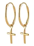 ELLI Náušnice 'Kreuz'  zlatá