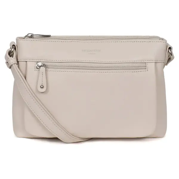 Dámská kožená crossbody kabelka Hexagona Violla - béžová