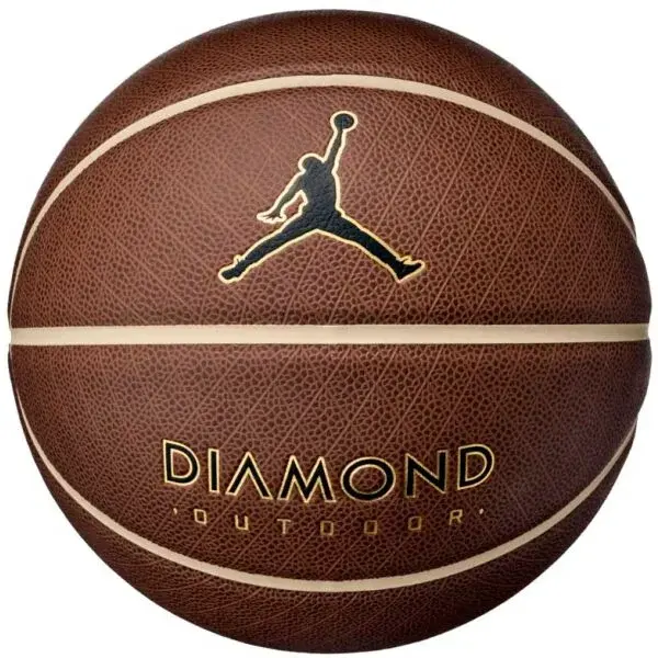 Nike JORDAN DIAMOND OUTDOOR 8P DEFLATED Basketbalová lopta, hnedá, veľkosť
