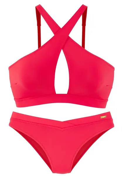 BUFFALO Bikiny  krvavo červená