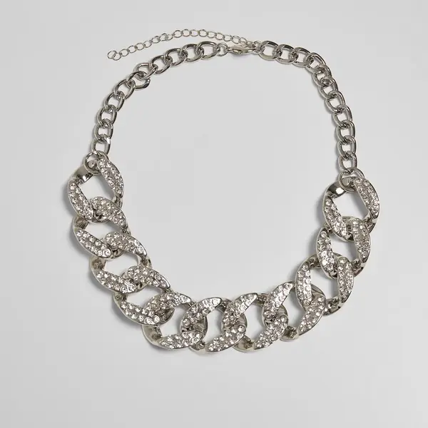 Statement náhrdelník - stříbrné barvy
