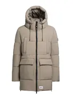 khujo Zimná bunda 'Welm'  béžová / čierna / biela