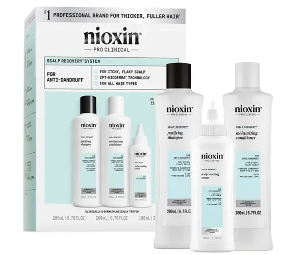 Sada proti lupům Nioxin Scalp Recovery System (99350180736) + dárek zdarma