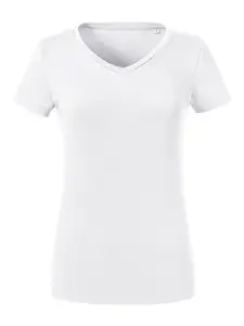 Russell Women's Pure Organic V-Neck T-Shirt