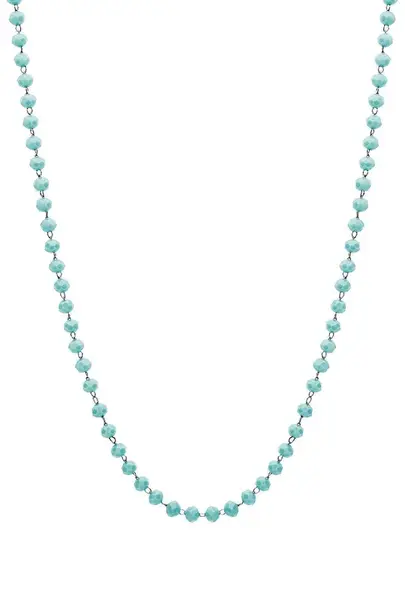 S'Agapõ Tyrkysový korálkový náhrdelník na prívesky Happy SHAC57