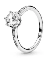 Pandora Očarujúci strieborný zásnubný prsteň Stories 198289cz 54 mm