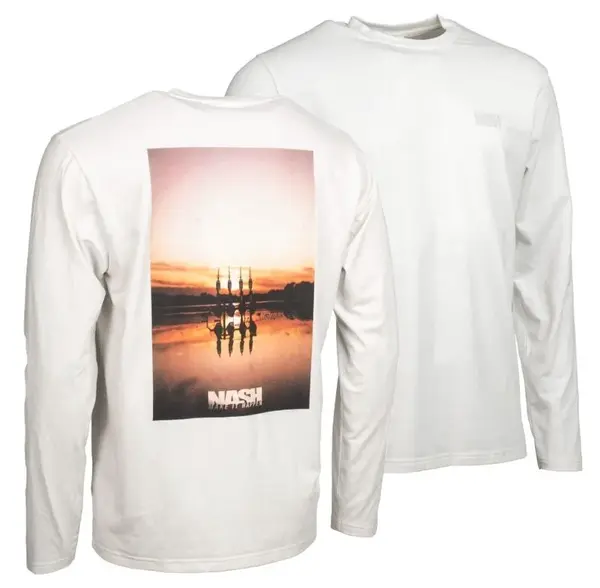 Nash tričko make it happen sunset long sleeve t-shirt ecru - xxl