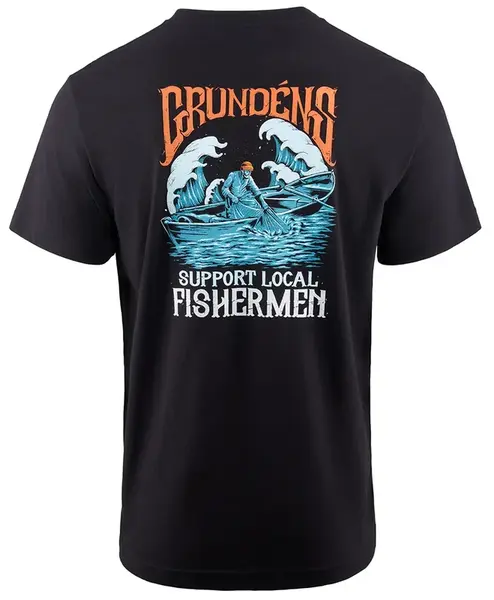 Grundéns tričko support fishermen ss t-shirt black - m