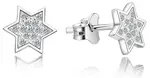 Beneto Strieborné náušnice hviezdičky AGUP2241