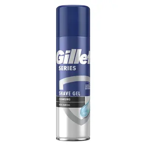 Gillette Čistiaci gél na holenie s aktívnym uhlím (Cleansing Shave Gel) 200 ml
