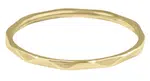 Troli Minimalistický pozlátený prsteň s jemným dizajnom Gold 57 mm