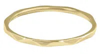 Troli Minimalistický pozlátený prsteň s jemným dizajnom Gold 57 mm