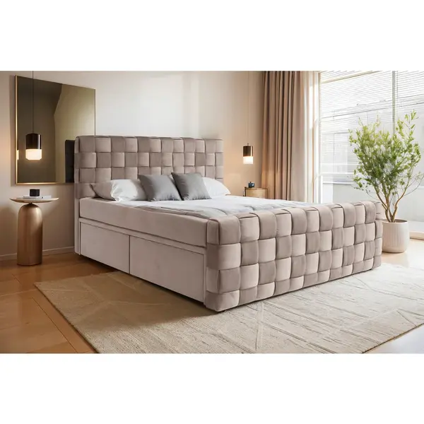 Livetastic AMERICKÁ POSTEL, 160/200 cm, béžová