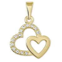 Soliter Zlatý přívěsek Dvě srdce 745 249 001 00490 0000000