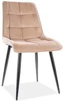 SIGNAL Jídelní židle CHIC VELVET béžová