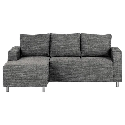 MID.YOU ROHOVÁ SEDAČKA, textil, černá