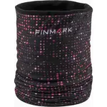 Finmark MULTIFUNCTIONAL SCARF WITH FLEECE Multifunkční šátek, černá, velikost UNI
