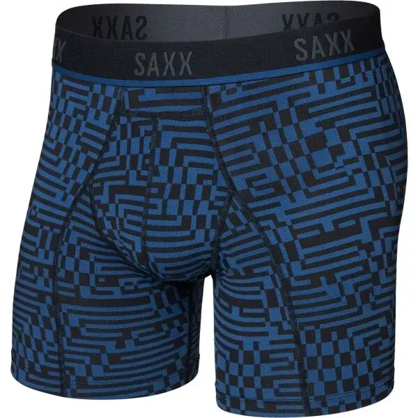SAXX KINETIC LIGHT-COMPRESSION MESH BOXER BRF Sportovní boxerky, modrá, velikost
