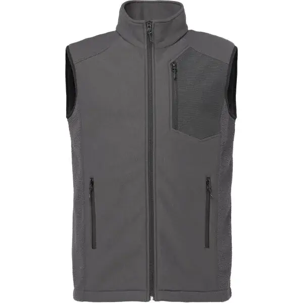 Willard EVIKON Pánská fleecová vesta, tmavě šedá, velikost