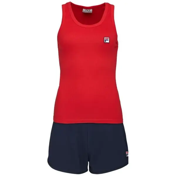 Fila JERSEY RIB TANK FRENCH TERRY SHORT PANT PYJAMAS W Dámské pyžamo, tmavě modrá, velikost