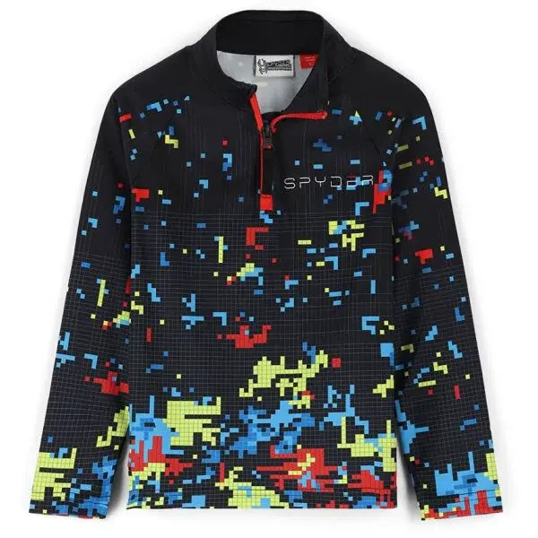 Spyder DIGITAL  STRETCH Chlapecký lyžařský rolák, černá, velikost 5Y