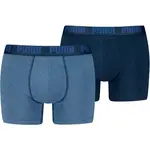 Puma MEN EVERYDAY BASIC BOXER 2P Pánské boxerky, modrá, velikost