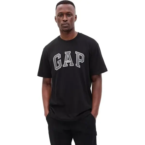 GAP ARCHIVE LOGO Pánské tričko, černá, velikost