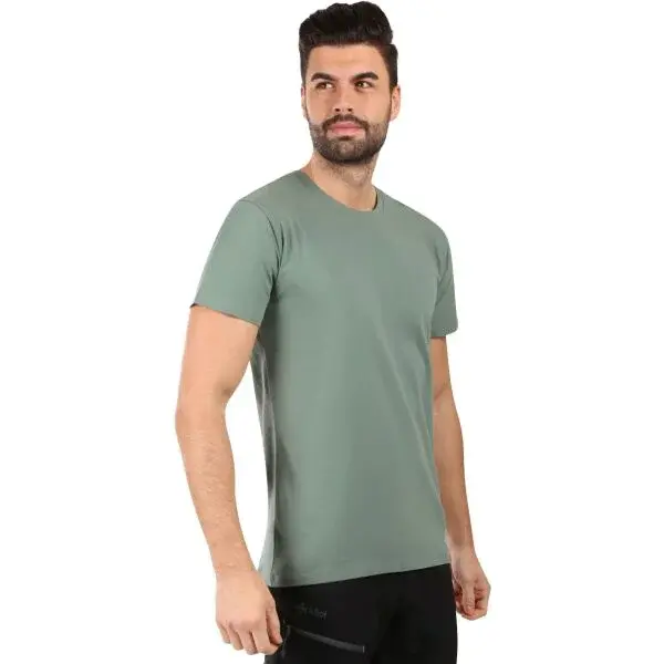 KILPI PROMO Pánské bavlněné tričko, khaki, velikost