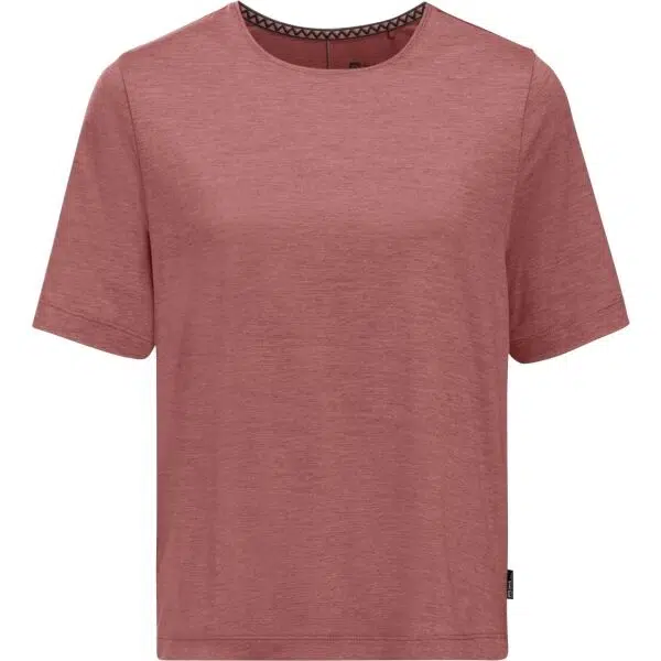 Jack Wolfskin TRAVEL T W Dámské triko, červená, velikost