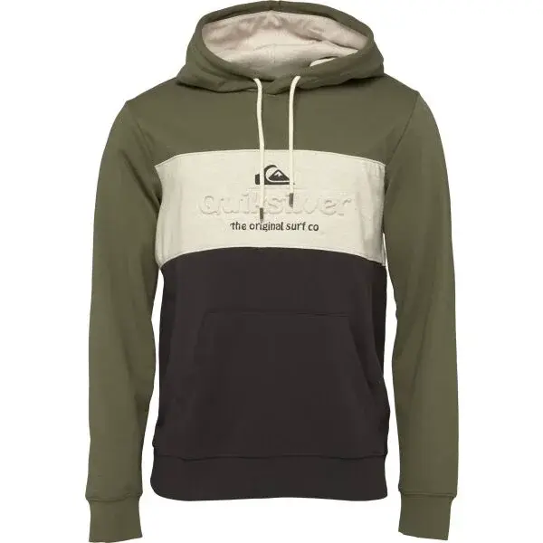 Quiksilver EMBOSS BLOCK Pánská mikina, černá, velikost